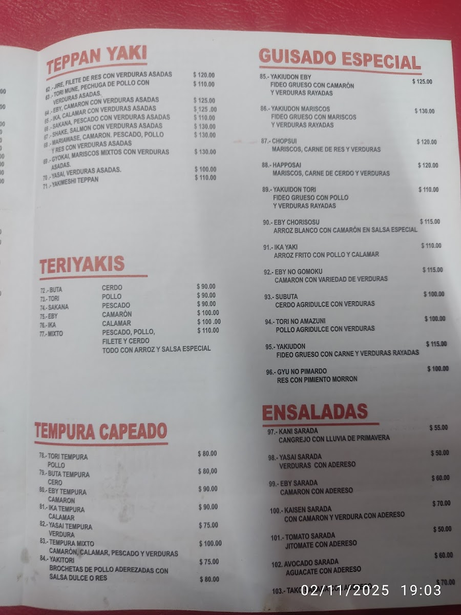 Tachidito Menu - Image 4